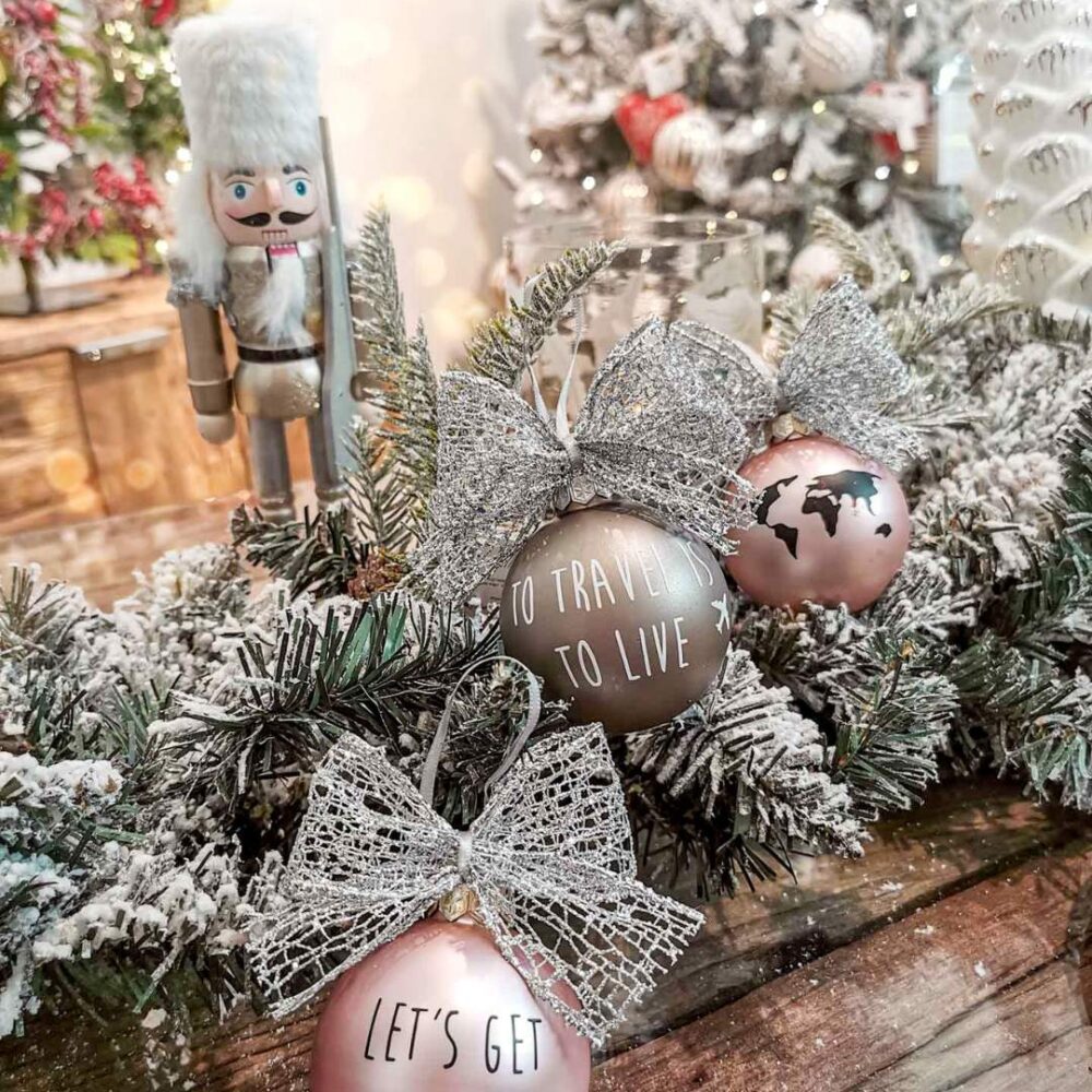 božićni ukras, kuglice za bor, poklon za Božić, božićne kuglice, travel poklon za božić, travel poklon