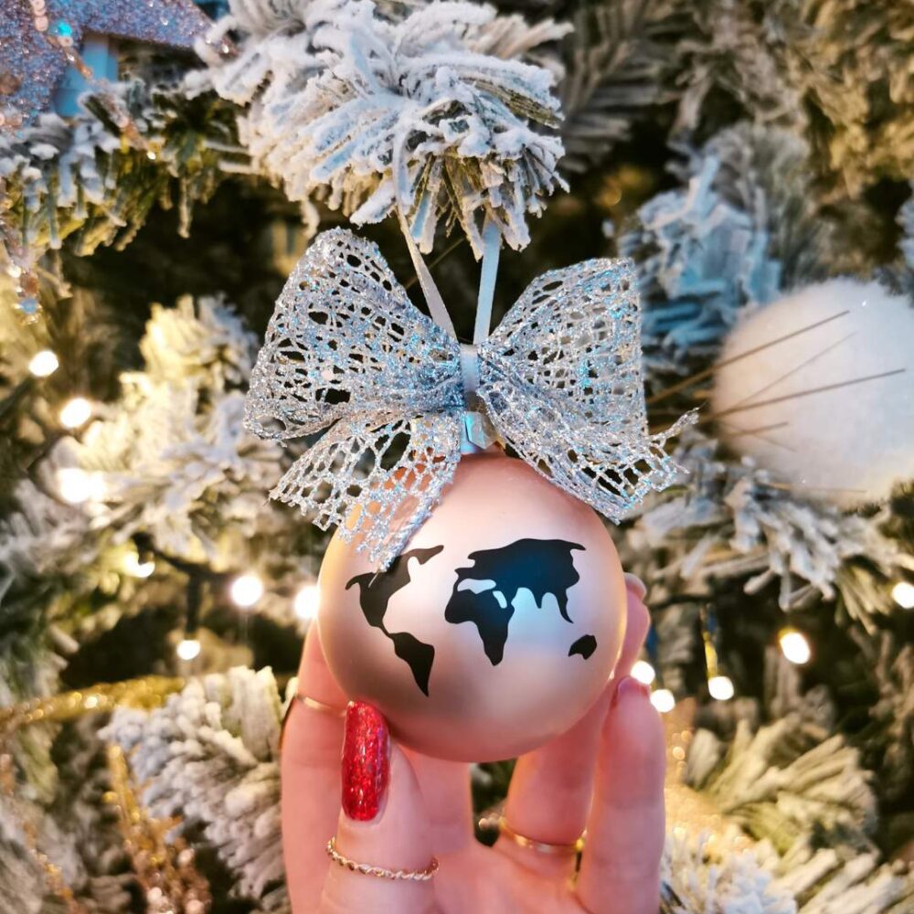 božićni ukras, kuglice za bor, poklon za Božić, božićne kuglice, travel poklon za božić, travel poklon
